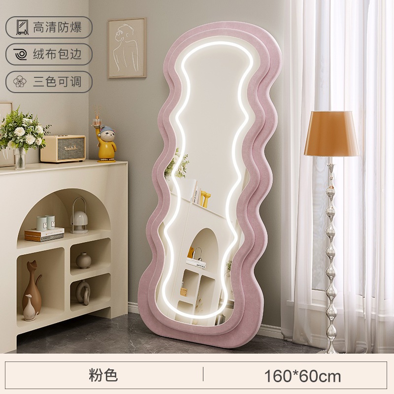 ウェーブフルボディミラーフロアからセーリングミラーledスマートホームベッドルームガールズスペシャル型のライトフィッティングドレッシングミラー ウェーブフルボディミラーフロアからセーリングミラーledスマートホームベッドルームガールズスペシャル型のライトフィッティングドレッシングミラー