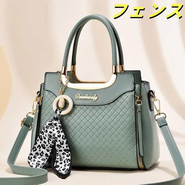 ２WAY バッグ レディース ショルダーバッグ スカーフ付き ハンドバッグ トートバッグ 通勤 オフィス 高見え 鞄 おしゃれ PUレザー カジュアル フォーマル 面接 お受験 結婚式 二次会 冠婚葬