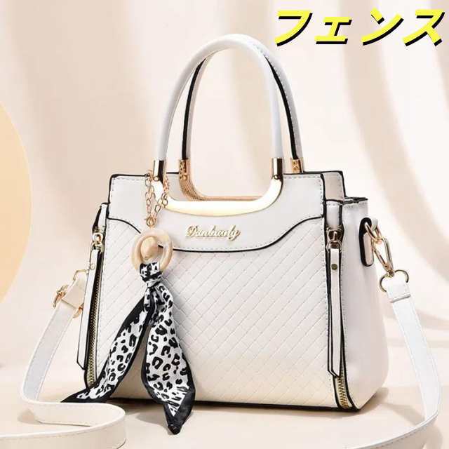 ２WAY バッグ レディース ショルダーバッグ スカーフ付き ハンドバッグ トートバッグ 通勤 オフィス 高見え 鞄 おしゃれ PUレザー カジュアル フォーマル 面接 お受験 結婚式 二次会 冠婚葬