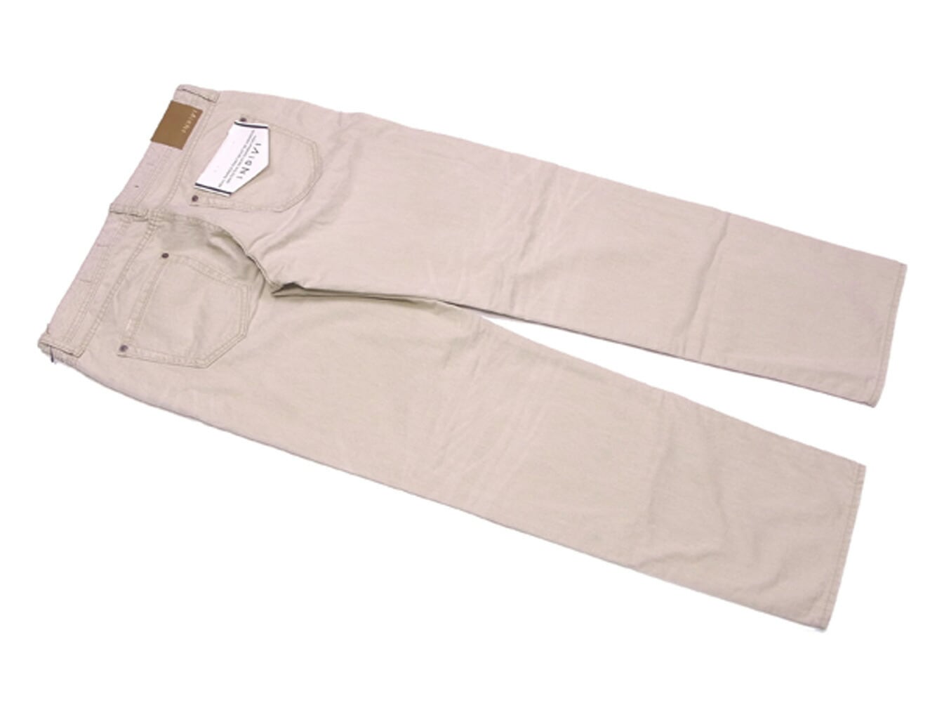 ジーンズ ダメージ加工 パンツ カラーデニム 44サイズ ベージュ 中古