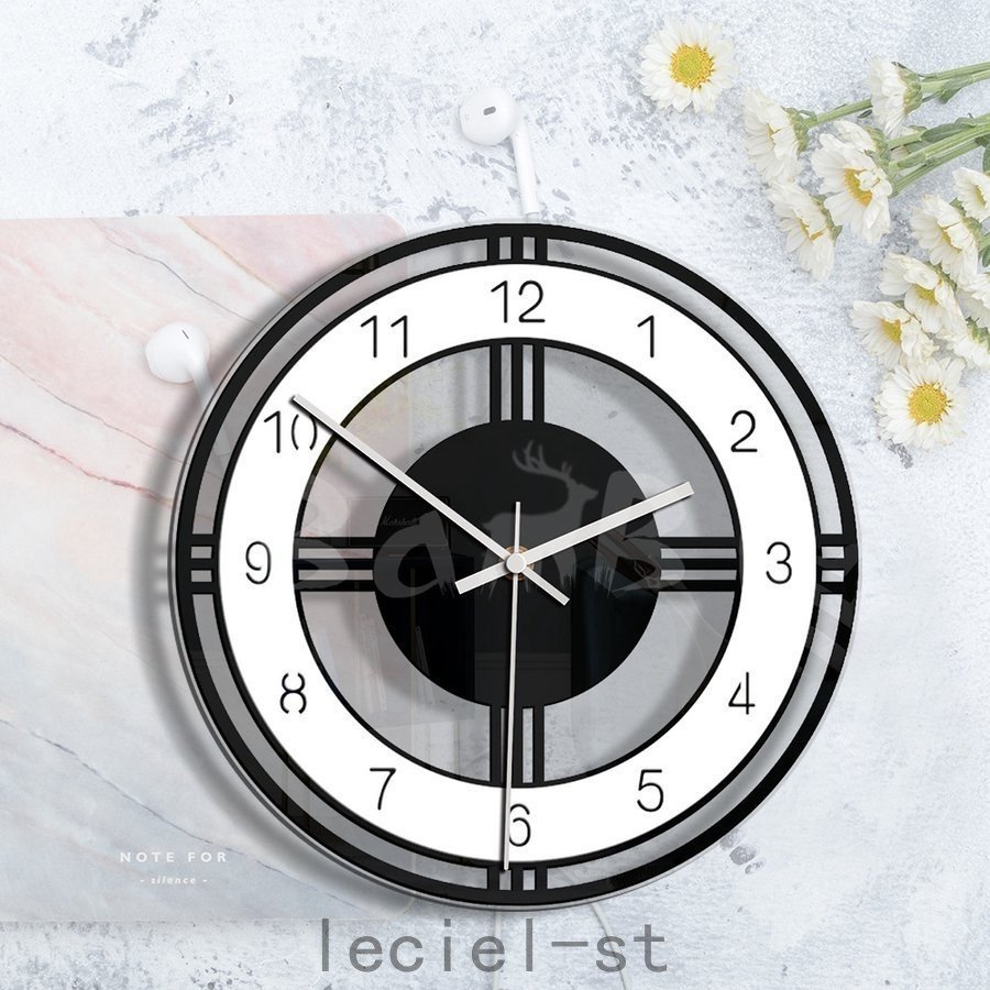 壁掛け 時計 静か 静音 掛け時計 北欧 連続 秒針 見やすい 音がしない おしゃれ 乾電池