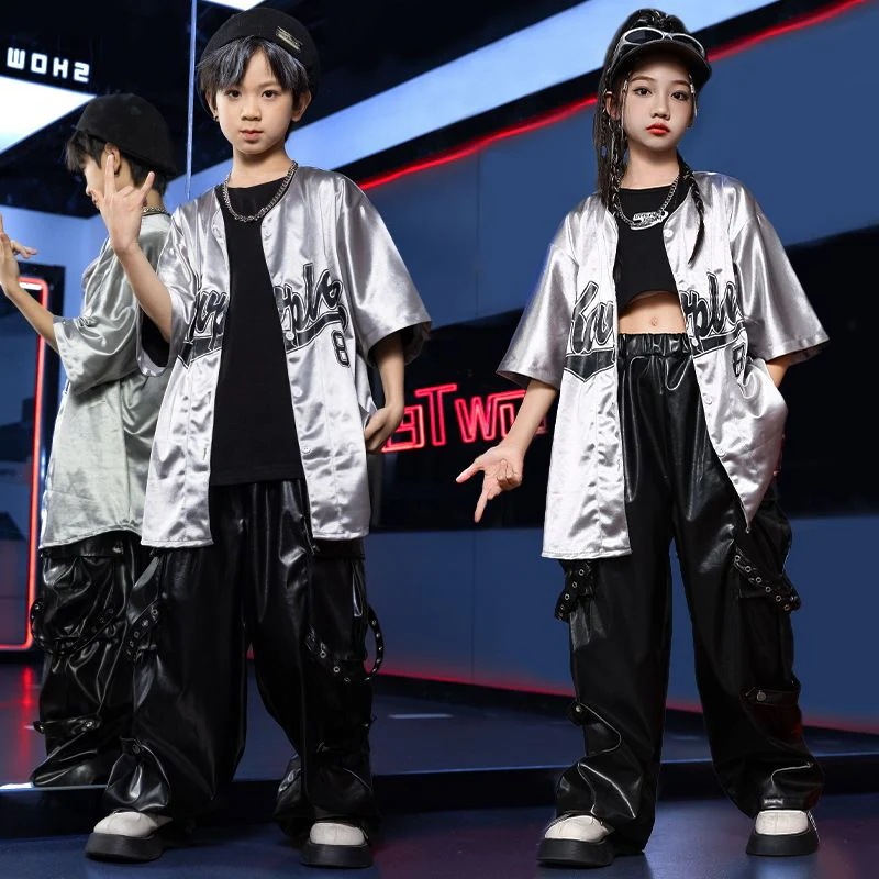 子供の街のダンスの子供のヒップホップのスーツのドラムの演出服のhiphopの男の子のファッション服の女の子のジャズのダンスの服装 子供の街のダンスの子供のヒップホップのスーツのドラムの演出服のhiphopの男の子のファッション服の女の子のジャズのダンスの服装