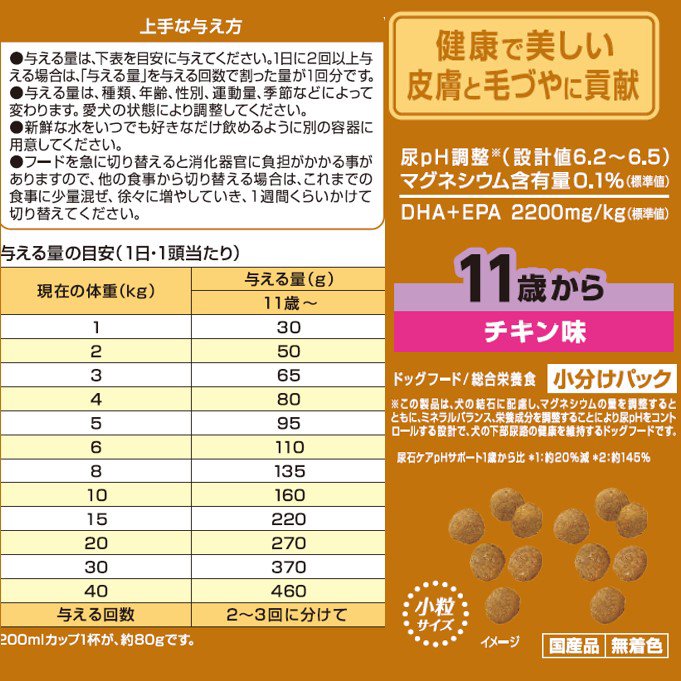 ドッグフード　メディコートアドバンス　尿石ケア　ｐＨサポート　１１歳から　６ｋｇ（５００ｇX１２袋）　ＣＲＣ45―03―76―30―00