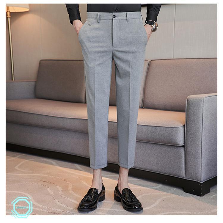 メンズスラックス テーパードパンツ メンズ ストレッチ ロングパンツ 細身 ビジネス カジュアルスーツ シンプル 無地 カジュアル