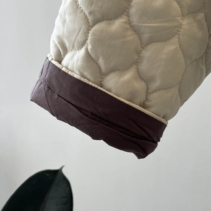 キルティング ジャケット レディース 秋 冬 ノーカラー キルティングジャケット 中綿 軽い 薄手 アウター コート ジャケット ふんわり スッキリ 大きいサイズ 大人 シンプル 着回し 防寒 上品