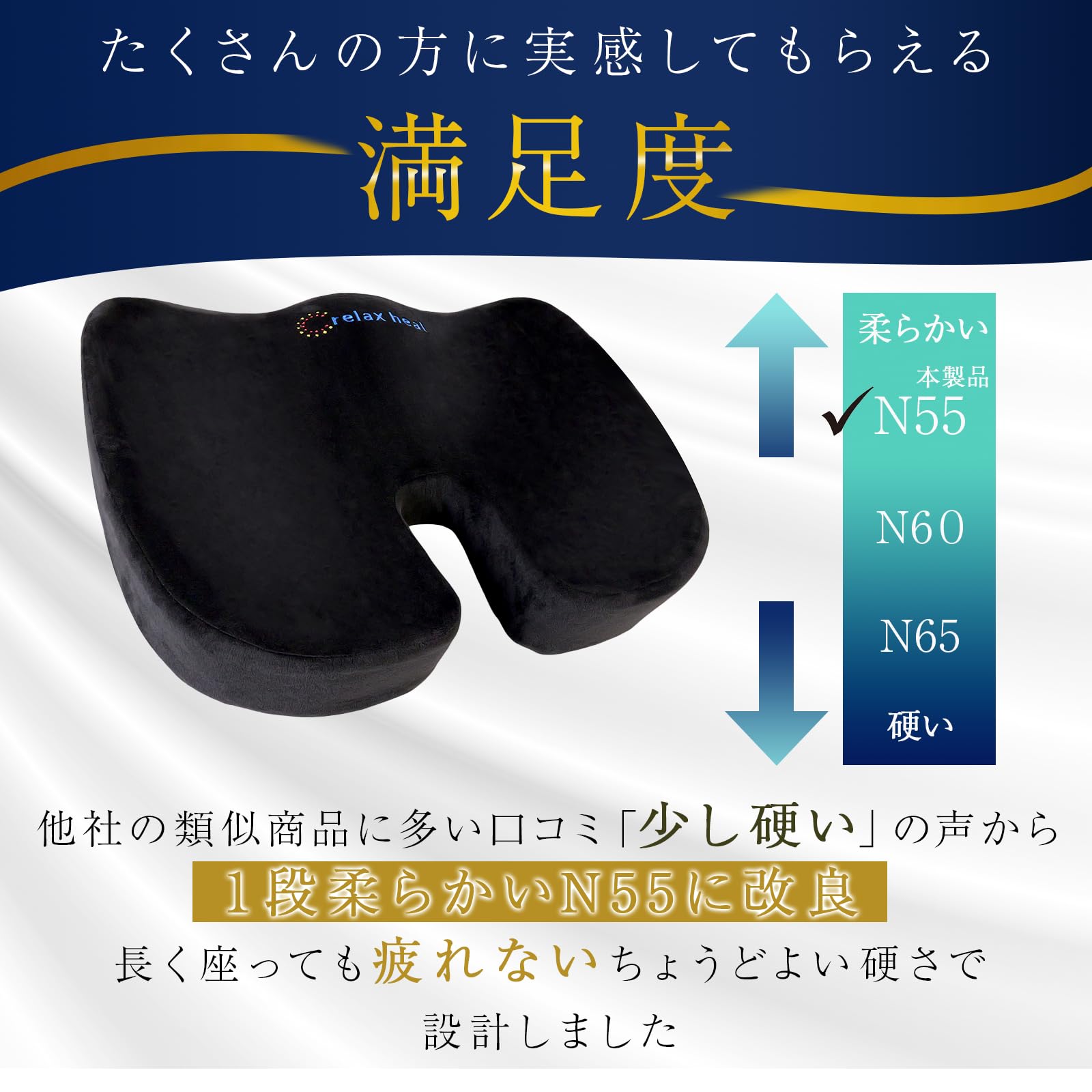 【柔整師監修】低反発クッション 座布団 椅子 クッション シートクッション 低反発 椅子 お尻が痛くならない 車 オフィス プレミアムメモリーフォーム 31420 【柔整師監修】低反発クッション 座布団 椅子 クッション シートクッション 低反発 椅子 お尻が痛くならない 車 オフィス プレミアムメモリーフォーム 31420