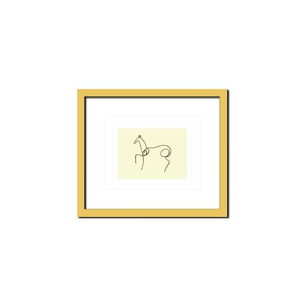 ファブリックパネル アートフレーム おしゃれ 絵画 モダンアート 壁掛け ウォールデコレーション ピカソ Pablo, Picasso Le cheval 650x550mm