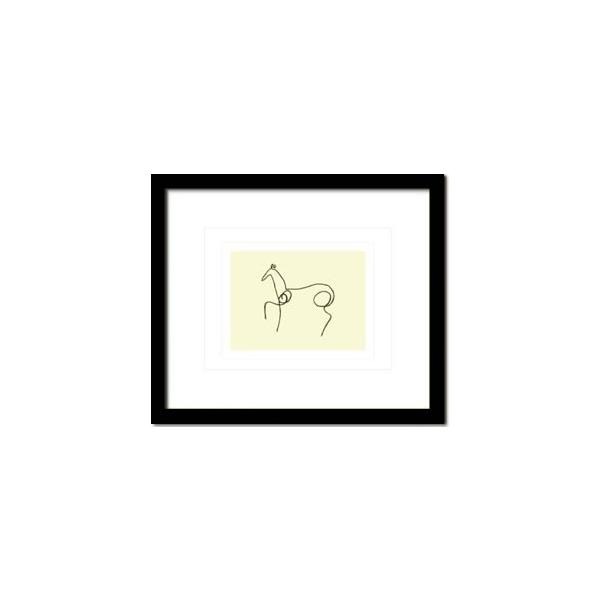 ファブリックパネル アートフレーム おしゃれ 絵画 モダンアート 壁掛け ウォールデコレーション ピカソ Pablo, Picasso Le cheval 650x550mm