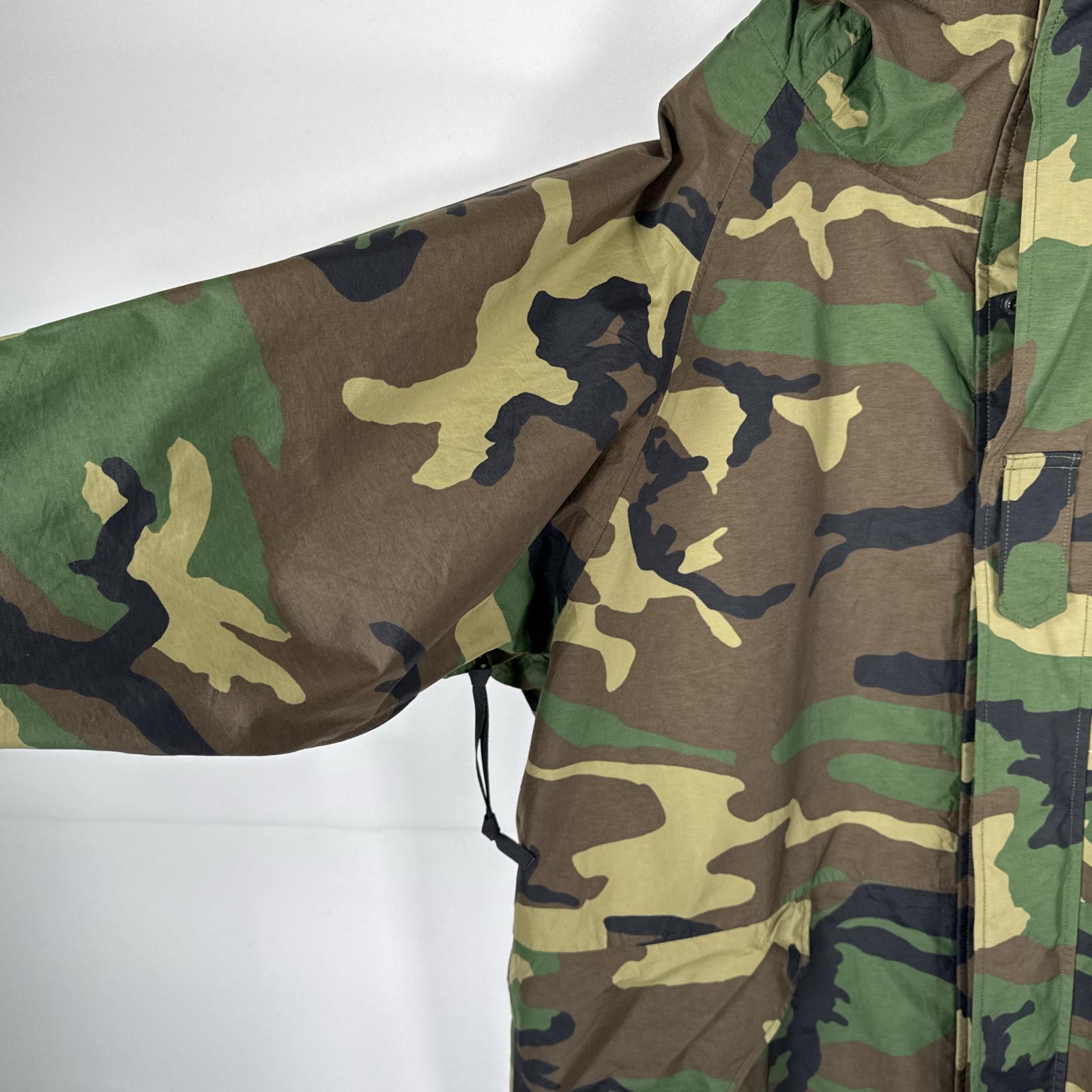 古着 ミリタリージャケット ECWCS GORE-TEX ウッドランド ゴアテックスパーカー 米軍 実物 大きいサイズ 迷彩 カモフラ XL long メンズ