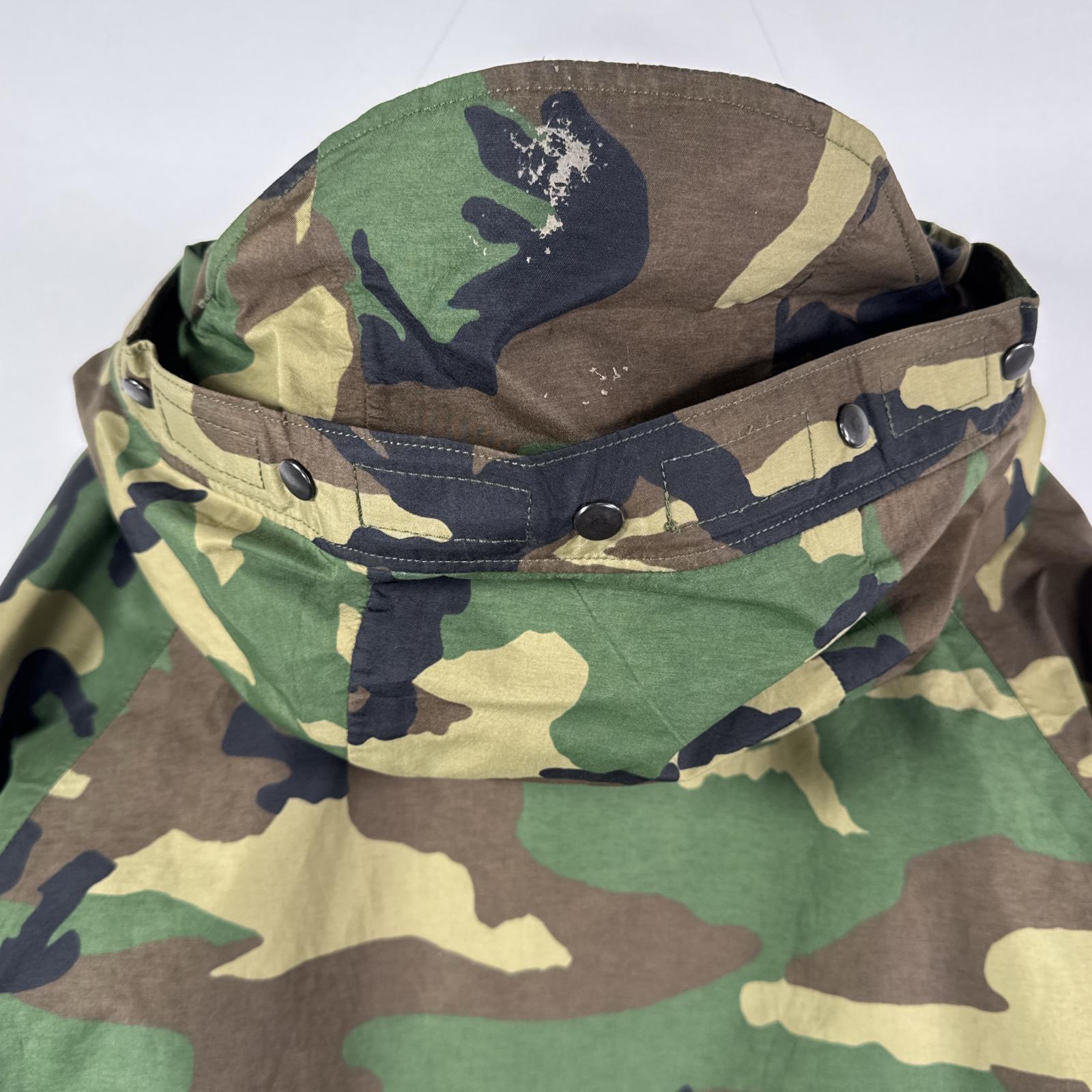 古着 ミリタリージャケット ECWCS GORE-TEX ウッドランド ゴアテックスパーカー 米軍 実物 大きいサイズ 迷彩 カモフラ XL long メンズ