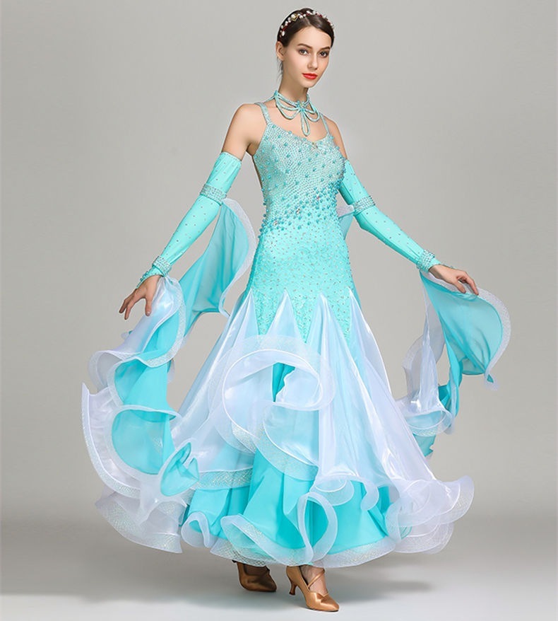 【受注生産S/M/L/XL/2XL】水色 社交ダンス 衣装 モダンドレス ラテンドレス ラテン衣装 社交ダンスドレス 大きい裾 豪華なドレス ダンス衣装 ワンピース ダンス衣装 ダンス発表会 競技着 【受注生産S/M/L/XL/2XL】水色 社交ダンス 衣装 モダンドレス ラテンドレス ラテン衣装 社交ダンスドレス 大きい裾 豪華なドレス ダンス衣装 ワンピース ダンス衣装 ダンス発表会 競技着
