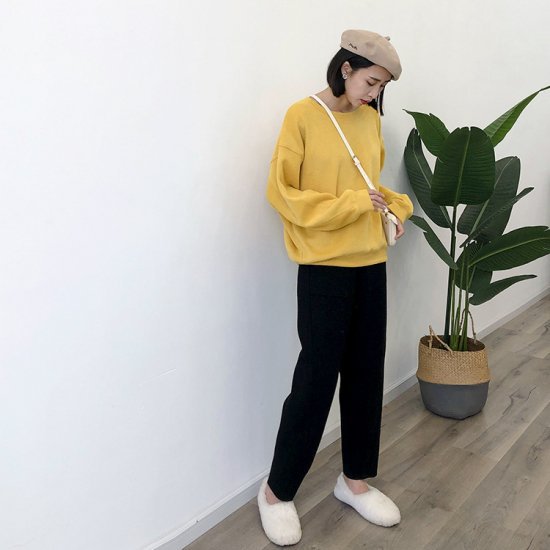 ハーレムパンツ テーパードパンツ レディース ボトムス カジュアル シンプル ハイウエスト パンツ 韓国 トレンド 秋冬新作 秋 秋色 秋服 秋sale ハーレムパンツ テーパードパンツ