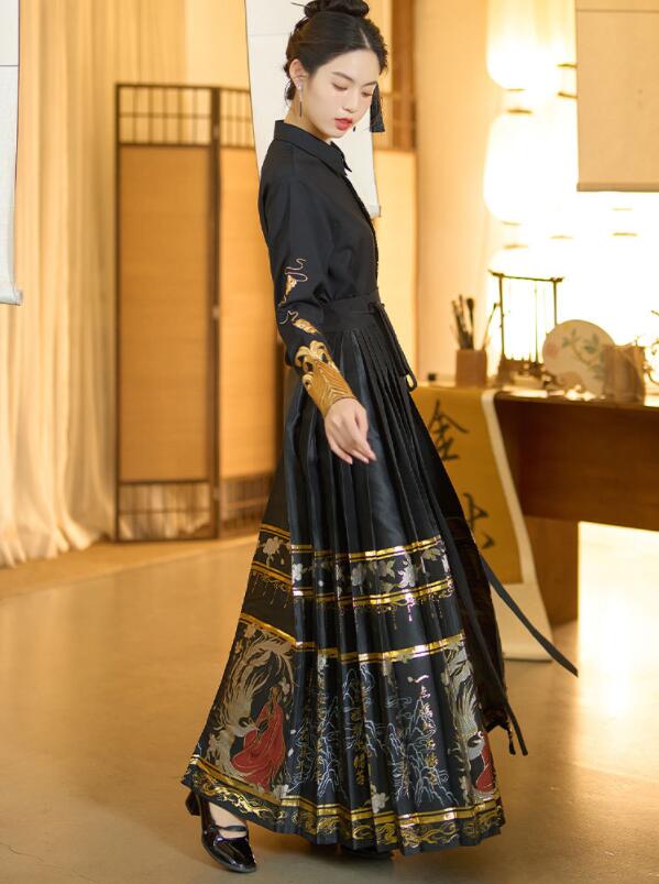 【2025新作入荷】ハロウィン漢服コスプレ衣装レディース2点セット男女兼用チャイナ服セット メンズダンス衣装セットアップ馬顔スカート古典ダンスウェア中華コスプレ衣装トップスとスカート学園祭 文化祭コス 【2025新作入荷】ハロウィン漢服コスプレ衣装レディース2点セット男女兼用チャイナ服セット メンズダンス衣装セットアップ馬顔スカート古典ダンスウェア中華コスプレ衣装トップスとスカート学園祭 文化祭コス