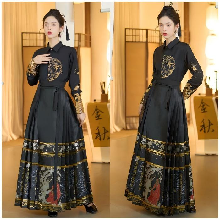 【2025新作入荷】ハロウィン漢服コスプレ衣装レディース2点セット男女兼用チャイナ服セット メンズダンス衣装セットアップ馬顔スカート古典ダンスウェア中華コスプレ衣装トップスとスカート学園祭 文化祭コス 【2025新作入荷】ハロウィン漢服コスプレ衣装レディース2点セット男女兼用チャイナ服セット メンズダンス衣装セットアップ馬顔スカート古典ダンスウェア中華コスプレ衣装トップスとスカート学園祭 文化祭コス