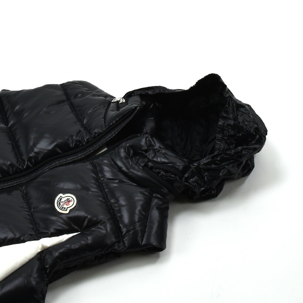 モンクレール ダウンベスト レディース ジレ ブラック ホワイト 黒 白 MONCLER KEVOSER[1a00023]