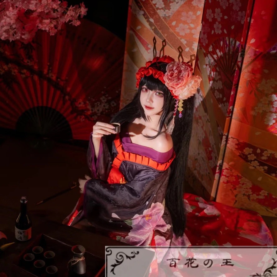 デートアライブ 時崎狂三 艶姿 花魁 花魁 浴衣 コスプレ衣装 コスチューム