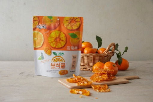 ミカン Qoo10] 済州みかんチップスの甘酸っぱさ タムラワ