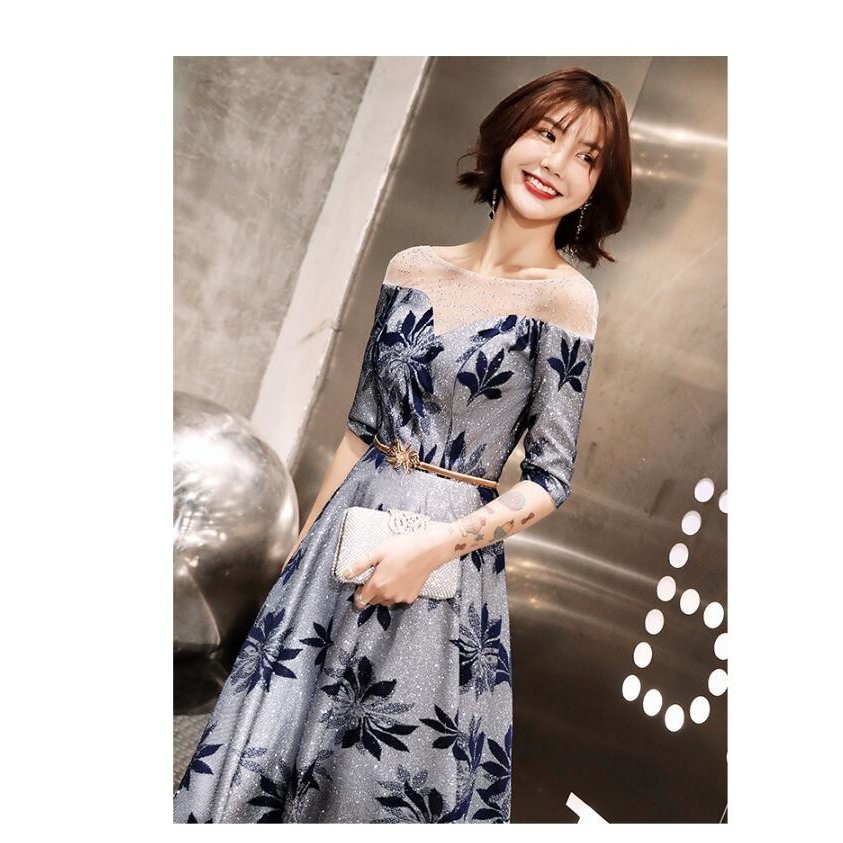 ウエディングドレス ロング丈ドレス 花柄 上品 袖あり パーディードレス 結婚式 披露宴 二次会 謝 ウエディングドレス ロング丈ドレス 花柄 上品 袖あり パーディードレス 結婚式 披露宴 二次会 謝