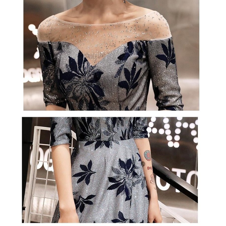 ウエディングドレス ロング丈ドレス 花柄 上品 袖あり パーディードレス 結婚式 披露宴 二次会 謝 ウエディングドレス ロング丈ドレス 花柄 上品 袖あり パーディードレス 結婚式 披露宴 二次会 謝