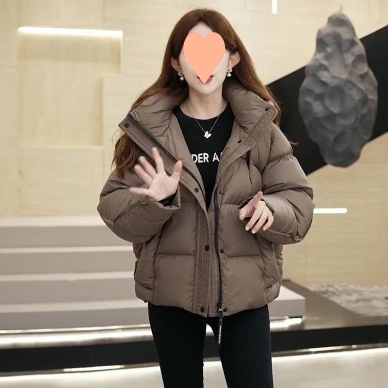 女性用高級コットンコート2024年冬新作ショートブレッドコート厚みがあり暖かく多用途ファッショナブルなコットンコート 女性用高級コットンコート2024年冬新作ショートブレッドコート厚みがあり暖かく多用途ファッショナブルなコットンコート