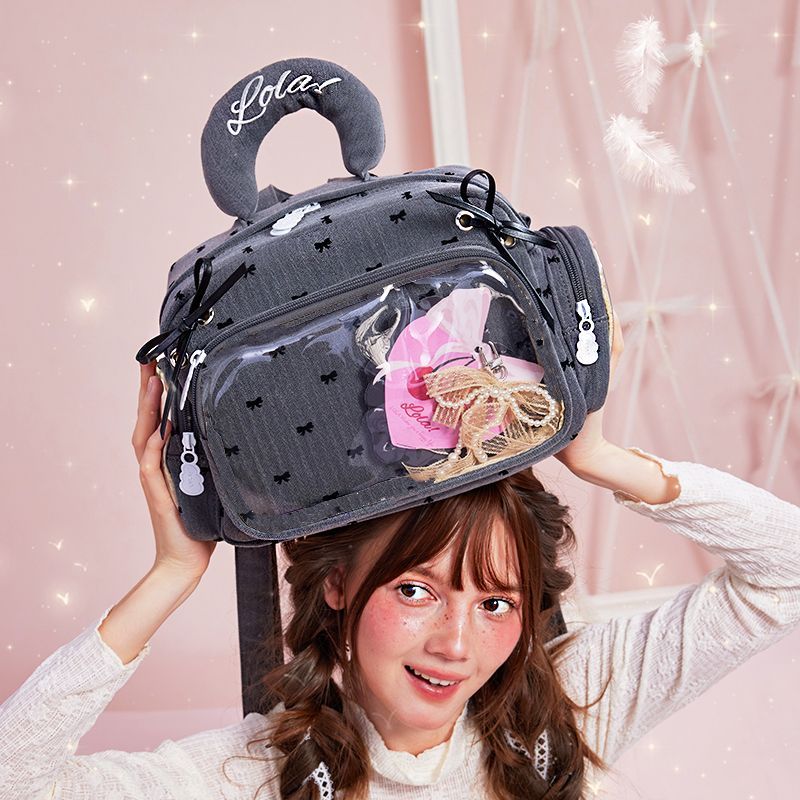 【ブランド好评4.8 400万本】LOLA DESIGN「冬特典」蝶結び痛バッグリュックサックカワイイダブルLolitaバッグ 【ブランド好评4.8 400万本】LOLA DESIGN「冬特典」蝶結び痛バッグリュックサックカワイイダブルLolitaバッグ