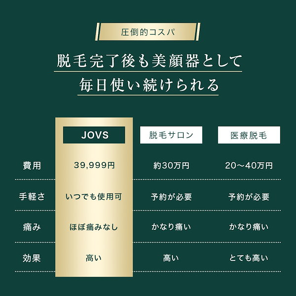 Qoo10] JOVS 脱毛器 脱毛美顔器 JOVS ヴィーナス