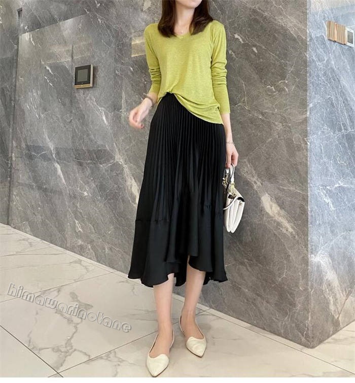 【夏セール!】アシンメトリー スカート Aライン プリーツ ウエストゴム 大きいサイズ ロングスカート 体型カバー 大人可愛い シンプル ナチュラル ナチュラン 春 夏 レディース 垂れ感 ブラック 【夏セール!】アシンメトリー スカート Aライン プリーツ ウエストゴム 大きいサイズ ロングスカート 体型カバー 大人可愛い シンプル ナチュラル ナチュラン 春 夏 レディース 垂れ感 ブラック