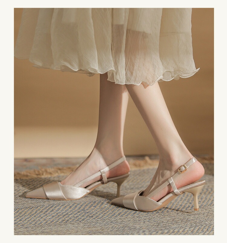 レディース サンダル パンプス バックストラップパンプス ハイヒールミュール シルク調 ポインテッドトゥバックストラップ 美脚 セパレートパンプス 6cm ピンヒール 細ヒール カジュアル オフィ レディース サンダル パンプス バックストラップパンプス ハイヒールミュール シルク調 ポインテッドトゥバックストラップ 美脚 セパレートパンプス 6cm ピンヒール 細ヒール カジュアル オフィ