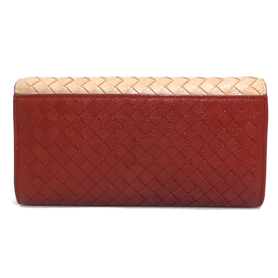 ボッテガヴェネタ BOTTEGAVENETA 長財布 イントレチャート レザー ブラウン×ベージュ ユニセックス h31378a ボッテガヴェネタ BOTTEGAVENETA 長財布 イントレチャート レザー ブラウン×ベージュ ユニセックス h31378a