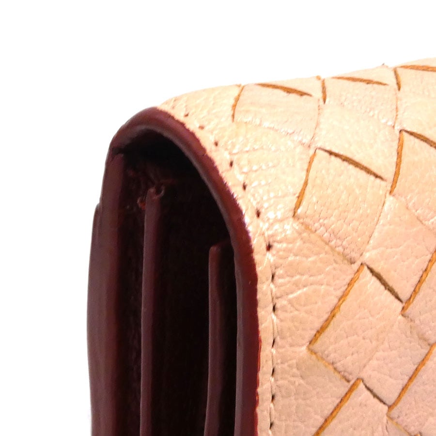 ボッテガヴェネタ BOTTEGAVENETA 長財布 イントレチャート レザー ブラウン×ベージュ ユニセックス h31378a ボッテガヴェネタ BOTTEGAVENETA 長財布 イントレチャート レザー ブラウン×ベージュ ユニセックス h31378a