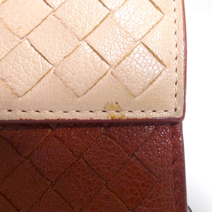 ボッテガヴェネタ BOTTEGAVENETA 長財布 イントレチャート レザー ブラウン×ベージュ ユニセックス h31378a ボッテガヴェネタ BOTTEGAVENETA 長財布 イントレチャート レザー ブラウン×ベージュ ユニセックス h31378a