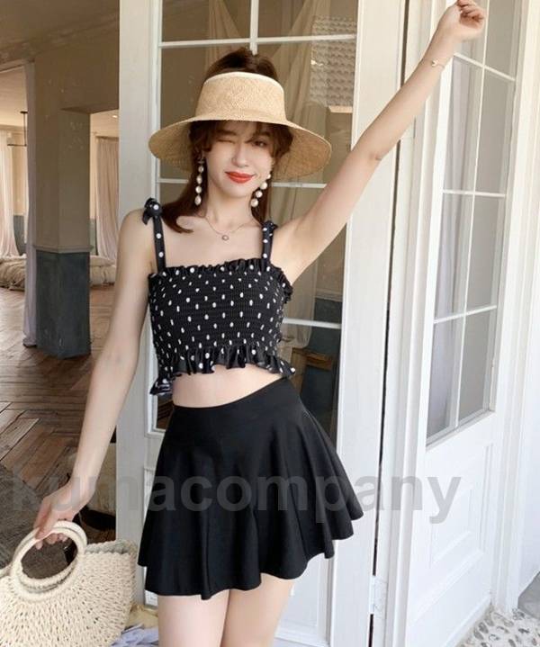 水着 レディース タンキニ 体型カバー ビキニ ハイウエスト ドット柄 Aライン フレア スカート ビスチェ 大きいサイズ 黒 韓国 可愛い 大人可愛い おしゃれ ママ セパレート 20代 30代 海 水着 レディース タンキニ 体型カバー ビキニ ハイウエスト ドット柄 Aライン フレア スカート ビスチェ 大きいサイズ 黒 韓国 可愛い 大人可愛い おしゃれ ママ セパレート 20代 30代 海