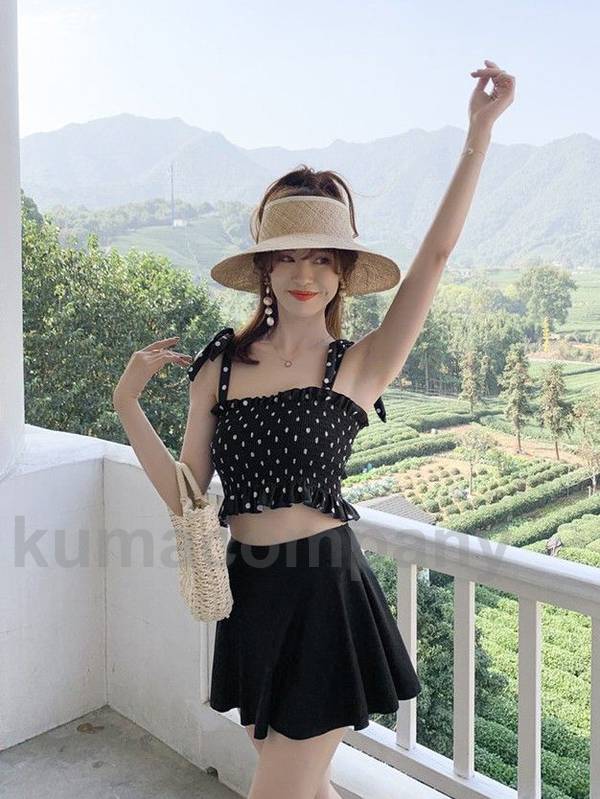 水着 レディース タンキニ 体型カバー ビキニ ハイウエスト ドット柄 Aライン フレア スカート ビスチェ 大きいサイズ 黒 韓国 可愛い 大人可愛い おしゃれ ママ セパレート 20代 30代 海 水着 レディース タンキニ 体型カバー ビキニ ハイウエスト ドット柄 Aライン フレア スカート ビスチェ 大きいサイズ 黒 韓国 可愛い 大人可愛い おしゃれ ママ セパレート 20代 30代 海