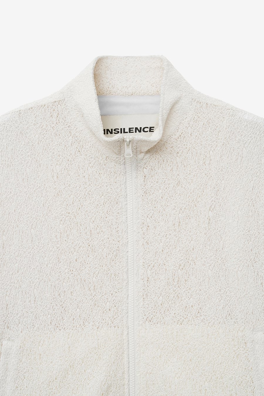 【INSILENCE】 LACE ZIP-UP JUMPER : IVORY