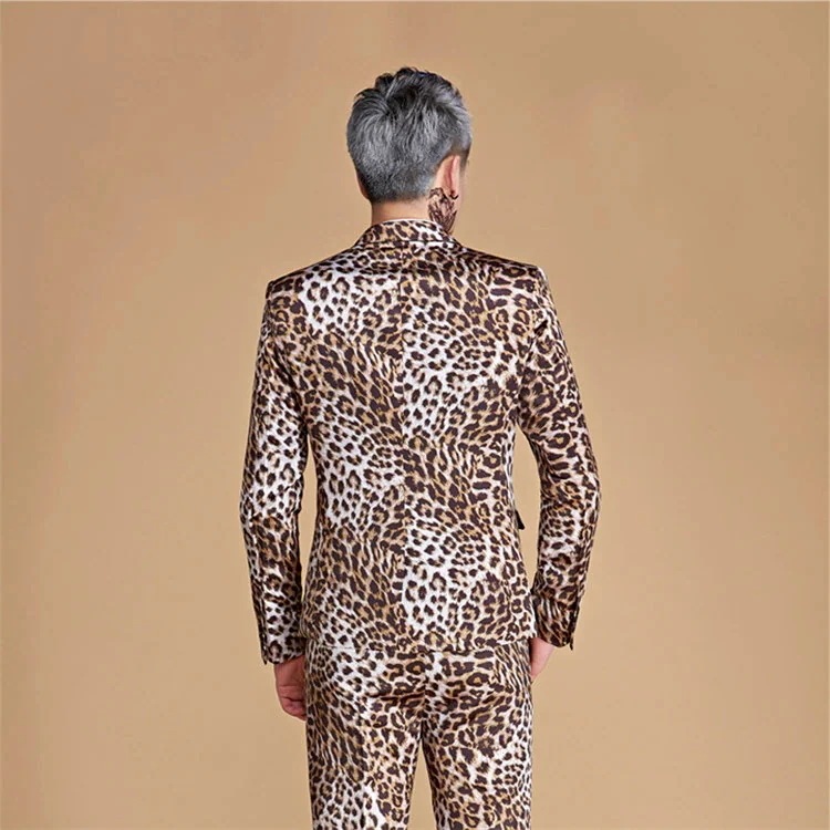 アニマルプリント メンズスーツ スーツセット 上下セット タキシード メンズ タキシードフォーマル 演出舞台 結婚式/パーティ/司会 スーツ/ズボンの2点セット 大きいサイズ有り ヒョウ柄/レオパード アニマルプリント メンズスーツ スーツセット 上下セット タキシード メンズ タキシードフォーマル 演出舞台 結婚式/パーティ/司会 スーツ/ズボンの2点セット 大きいサイズ有り ヒョウ柄/レオパード