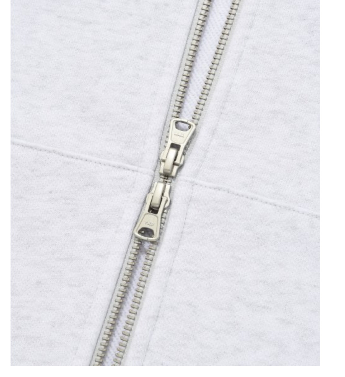 オーバーフィット CVNT フーディー ジップアップ (ネイビー,グレー)