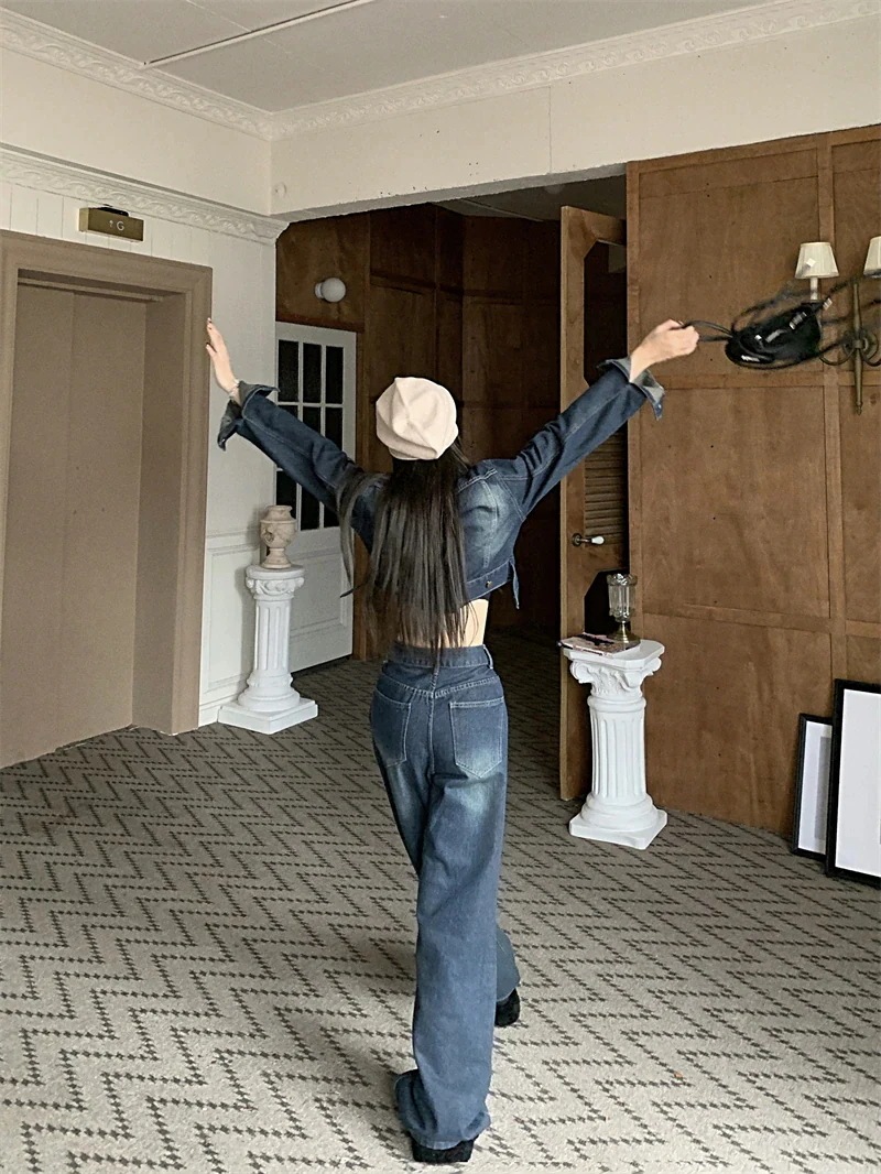 【送料無料】デニムジャケット デニムパンツ セットアップ ジーンズ ジーパン ショート ワイド パンツ ストレート アウター 羽織り ウォッシュ加工 学生 上下セットカジュアル ハイウエスト 【送料無料】デニムジャケット デニムパンツ セットアップ ジーンズ ジーパン ショート ワイド パンツ ストレート アウター 羽織り ウォッシュ加工 学生 上下セットカジュアル ハイウエスト