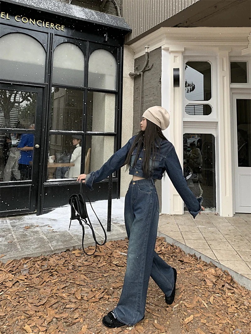 【送料無料】デニムジャケット デニムパンツ セットアップ ジーンズ ジーパン ショート ワイド パンツ ストレート アウター 羽織り ウォッシュ加工 学生 上下セットカジュアル ハイウエスト 【送料無料】デニムジャケット デニムパンツ セットアップ ジーンズ ジーパン ショート ワイド パンツ ストレート アウター 羽織り ウォッシュ加工 学生 上下セットカジュアル ハイウエスト