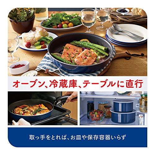 ティファール フライパン 鍋 9点 セット ガス火専用 「 インジニオ・ネオ グランブルー・プレミア セット9 」 チタン プレミア 5層コーティング L61491 取っ手のとれる T-fal 【IH