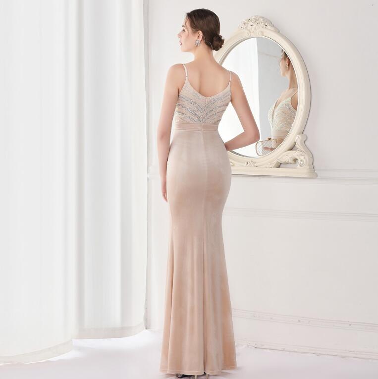 パーティードレス イブニングドレス レディース 結婚式 ワンピース ドレス 披露宴 二次会 キャバドレス ロングドレス キャミソール タイトワンピース ヒップラップ スリット入り スパンコール キラキ