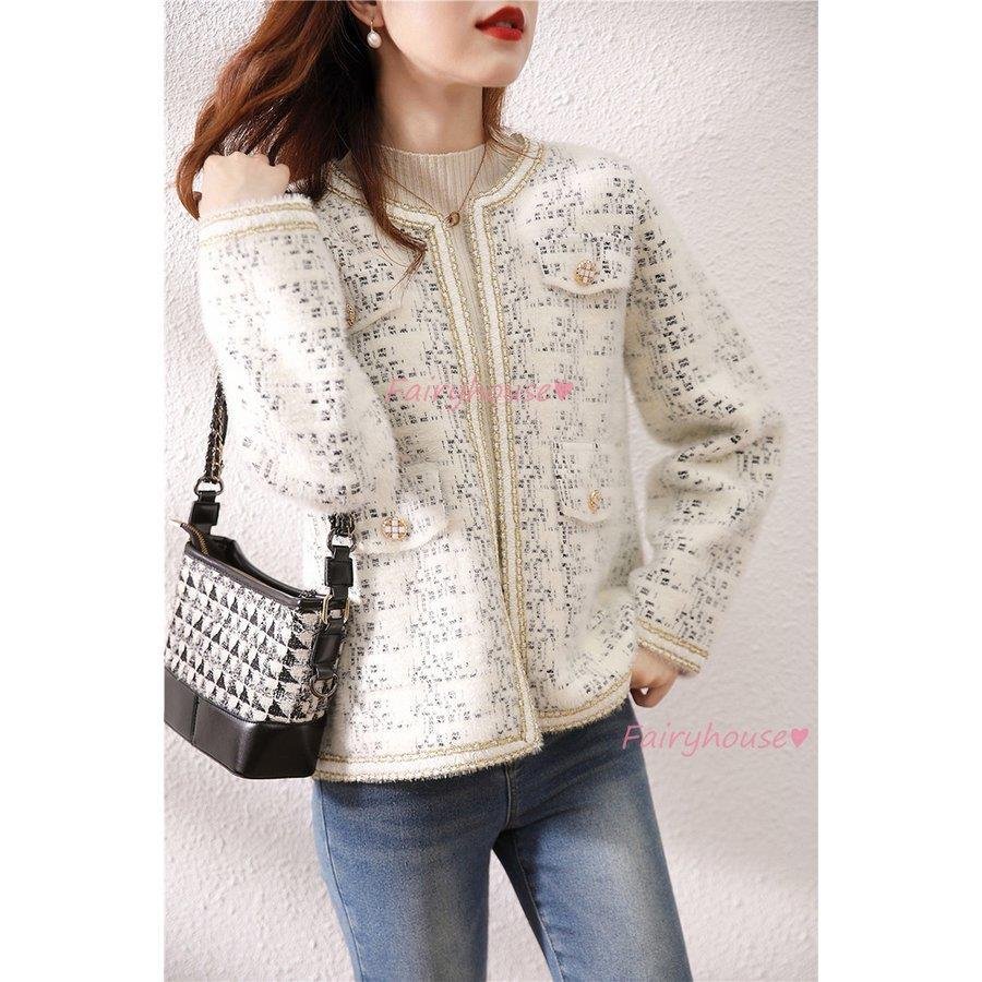 ニットジャケット レディース長袖ニットカーディガン ショット丈 ノーカラージャケット 春コートアウター 秋服 大人韓国風 通勤OL オフィス 結婚式 入学式 楽天市場】カーディガン レディース 韓国 ショート丈 長袖