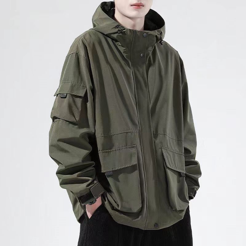 秋冬新作 メンズファッション3点セット ハンサム防風アウター+シンプルTシャツ+ゆったりカーゴパンツセット 母の日-0002657 秋冬新作 メンズファッション3点セット ハンサム防風アウター+シンプルTシャツ+ゆったりカーゴパンツセット 母の日-0002657