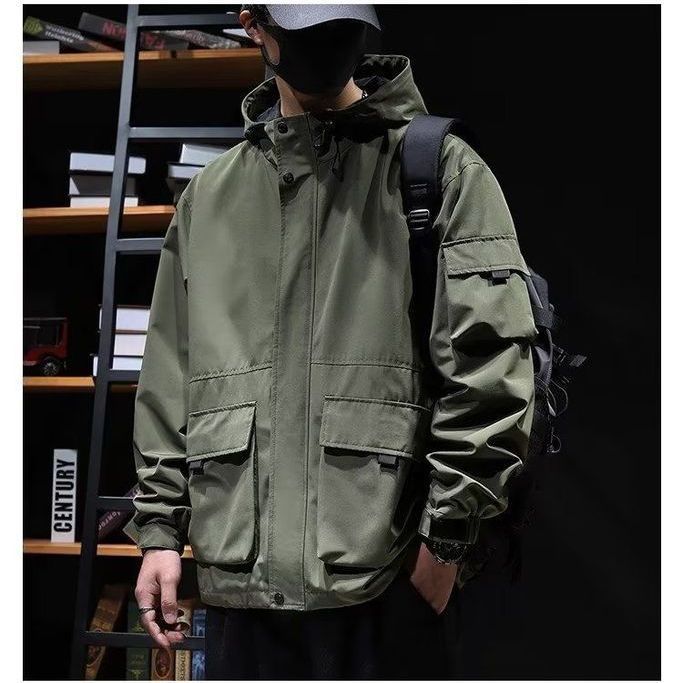 秋冬新作 メンズファッション3点セット ハンサム防風アウター+シンプルTシャツ+ゆったりカーゴパンツセット 母の日-0002657 秋冬新作 メンズファッション3点セット ハンサム防風アウター+シンプルTシャツ+ゆったりカーゴパンツセット 母の日-0002657