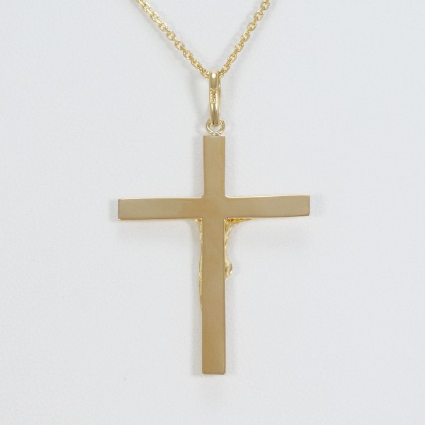 K18 18金 YG イエローゴールド ネックレス 総重量約3.7g 約40cm ジュエリー 中古