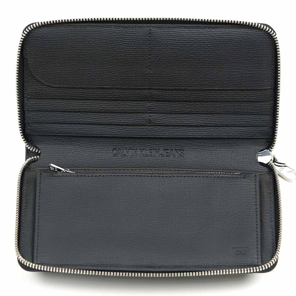カルバンクラインジーンズ 長財布 ラウンドファスナー ブラック 本革 CKJ Calvin Klein JEANS AIDEN TEXTURE L ZIP AROUND HP1361S7200 001 カルバンクラインジーンズ 長財布 ラウンドファスナー ブラック 本革 CKJ Calvin Klein JEANS AIDEN TEXTURE L ZIP AROUND HP1361S7200 001