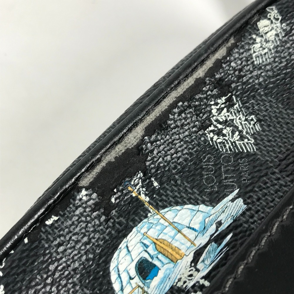 ショルダーバッグ ダヌーブ PM NM ダミエグラフィットマップ カバン 斜め掛け ポシェット ダミエグラフィットキャンバス ブラック