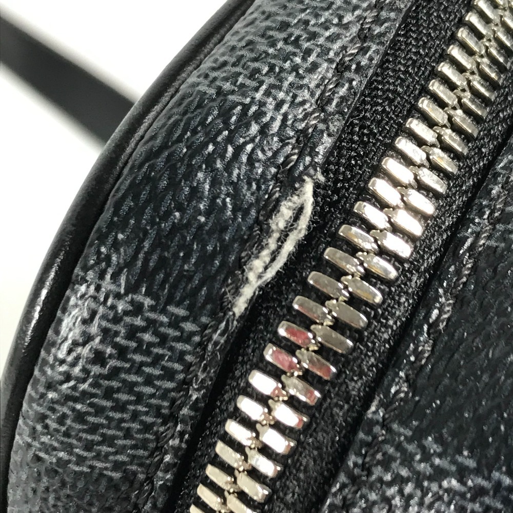 ショルダーバッグ ダヌーブ PM NM ダミエグラフィットマップ カバン 斜め掛け ポシェット ダミエグラフィットキャンバス ブラック