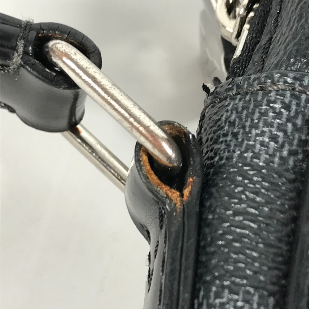 ショルダーバッグ ダヌーブ PM NM ダミエグラフィットマップ カバン 斜め掛け ポシェット ダミエグラフィットキャンバス ブラック
