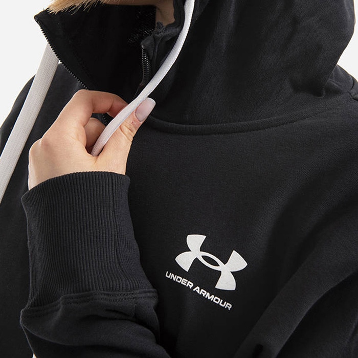 レディース ウィメンズ 裏起毛 パーカー UA ライバルフリース 大きいサイズ ブラック グレー 1356400
