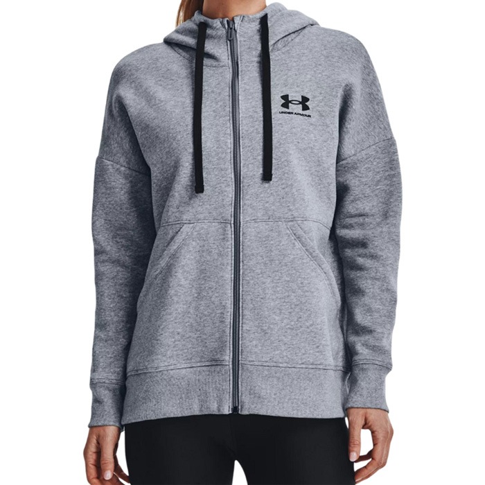 レディース ウィメンズ 裏起毛 パーカー UA ライバルフリース 大きいサイズ ブラック グレー 1356400